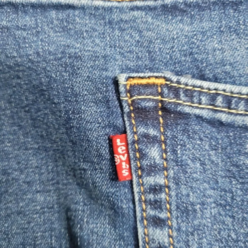 Levi's 550 Jeans Mens 54x30 Blue Med Wash Relaxed Tapered Stretch Denim Big Tall